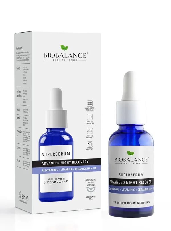 87% Natural Origin Advanced Night Recovery Super Serum Resveratrol ...