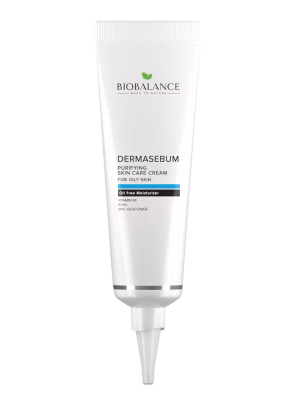 Purifying moisturizing facial cream with natural AHAs for oily skin and pore control